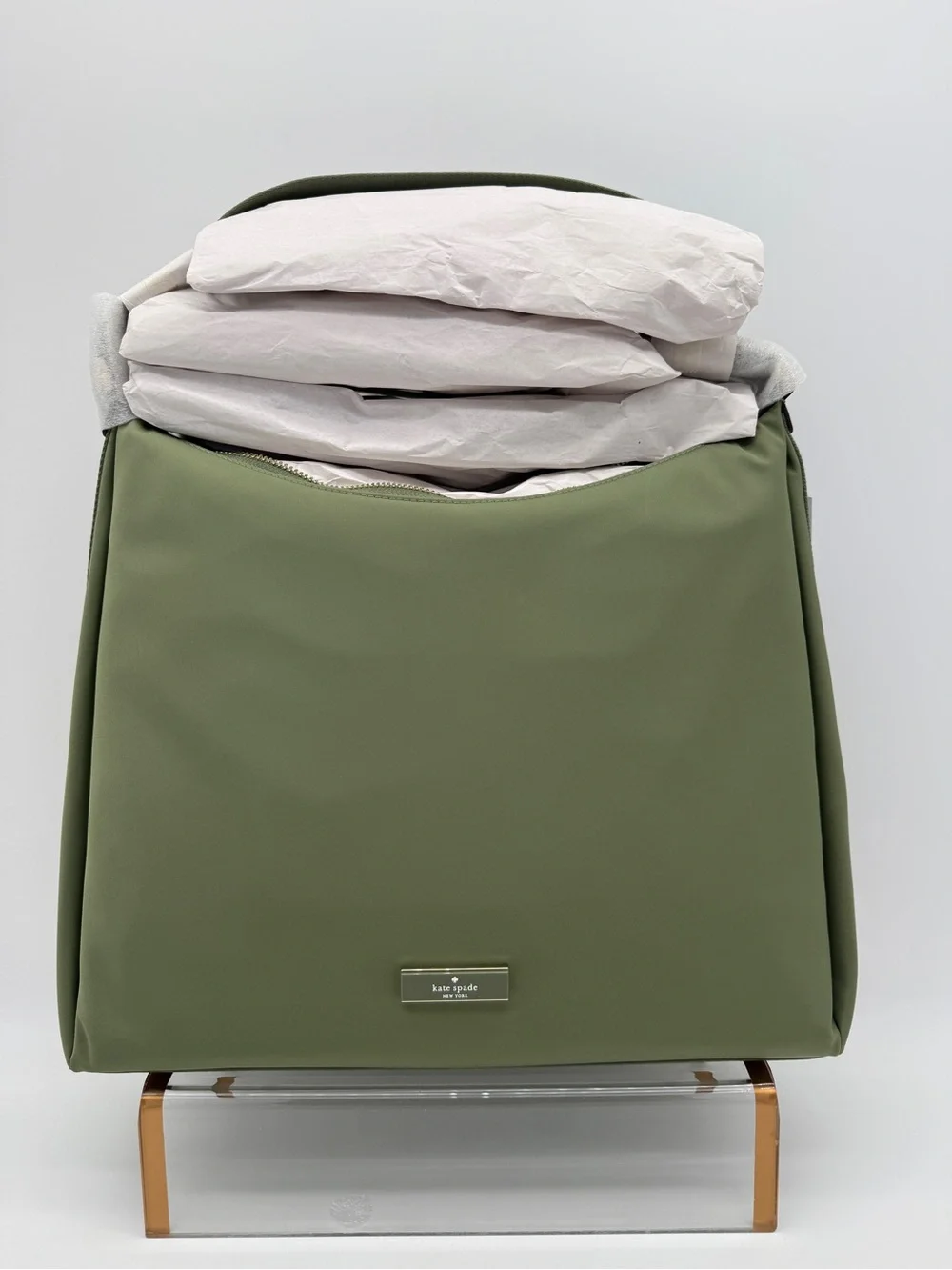 Kate Spade Carter Nylon Large Convertible Crossbody Cedar Stand Green